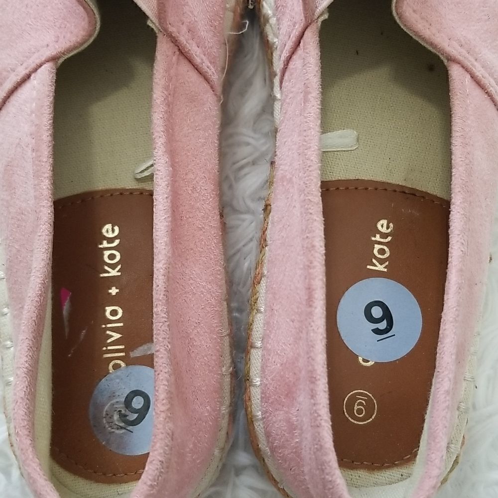 Olivia &Kate Pink Espadrilles Sz 9 - Picture 6 of 8